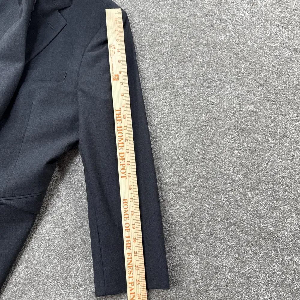 Brooks Brothers 346 Men’s 44S Charcoal‎ Wool Blend Stretch Blazer Sport Coat